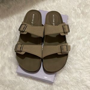Slip on the Madden Girl sandals